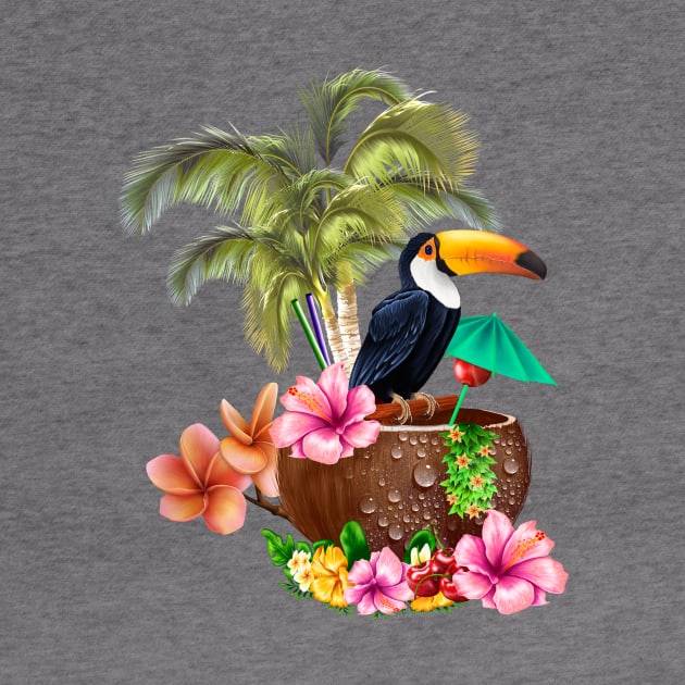 Tropical design with toucan by Nicky2342